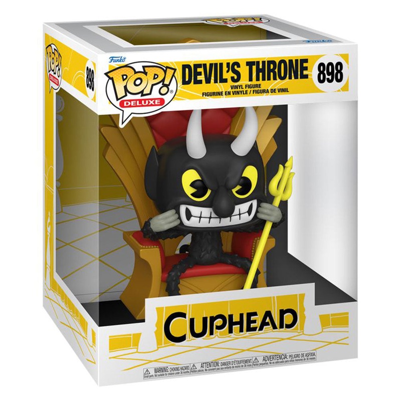 Cuphead Devil en chaise pop! De luxe