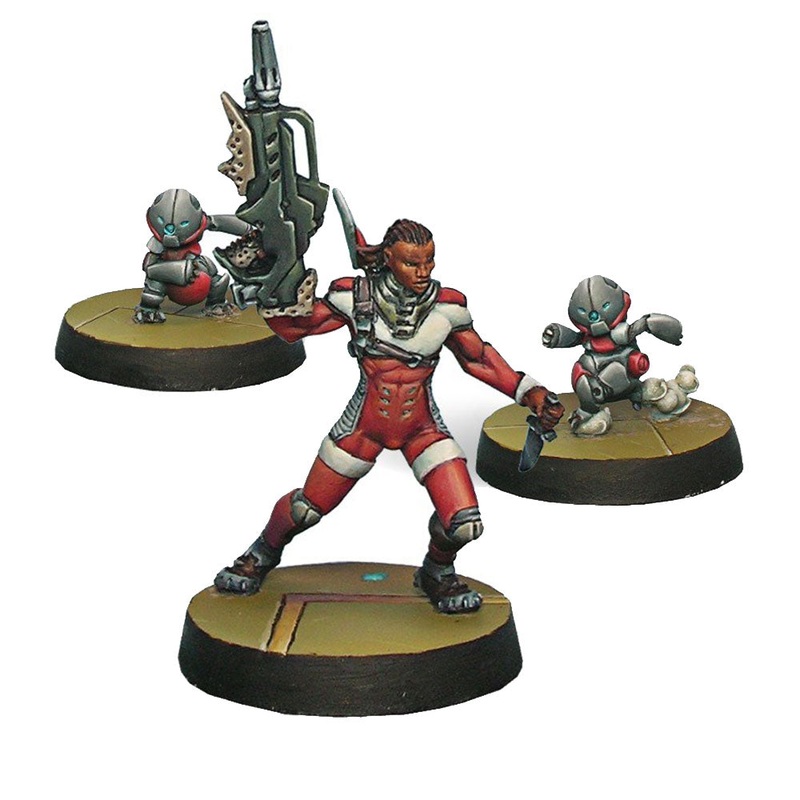 Infinity Nomads miniatures Moran Maasai Hunter I