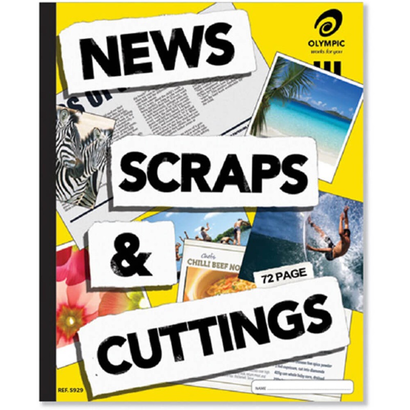 Olympic News Sraps & Outs Scrap Book 60gsm (72 pages)