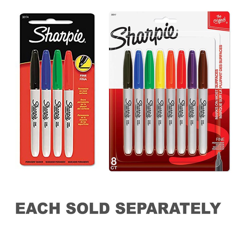 Sharpie fine marqueur permanent assorti
