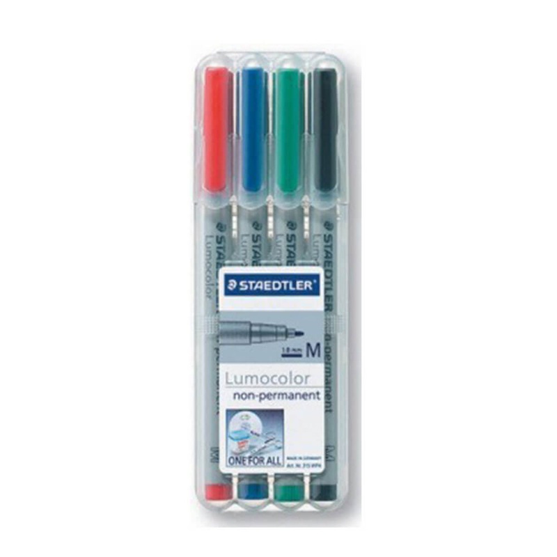 Staedtler Lumocolour Water Soluble Markers 4 Pack