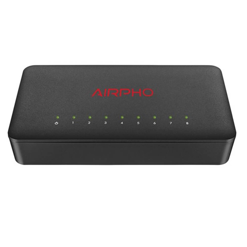 Interrupteur Airpho 8 Port Interrupteur de moyeu Ethernet