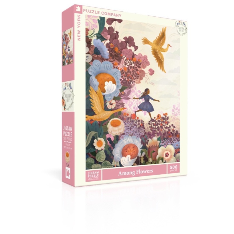Among Flowers - 500 Piece Jigsaw Puzzle