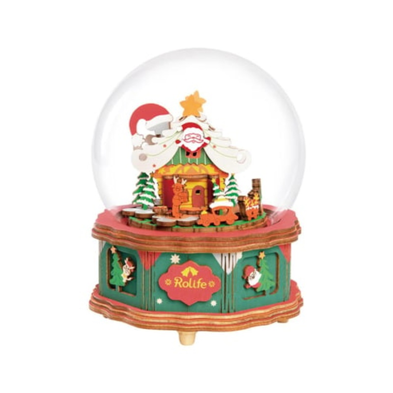 Christmas Town Music Box - 3D Miniature Scene