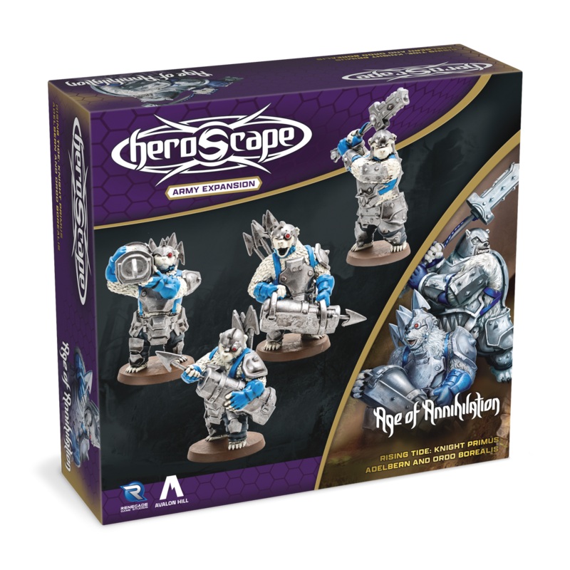 Heroscape: Rising Tide  Knight Primus Adelbern & Ordo Borealis Army Expansion - Wave 3