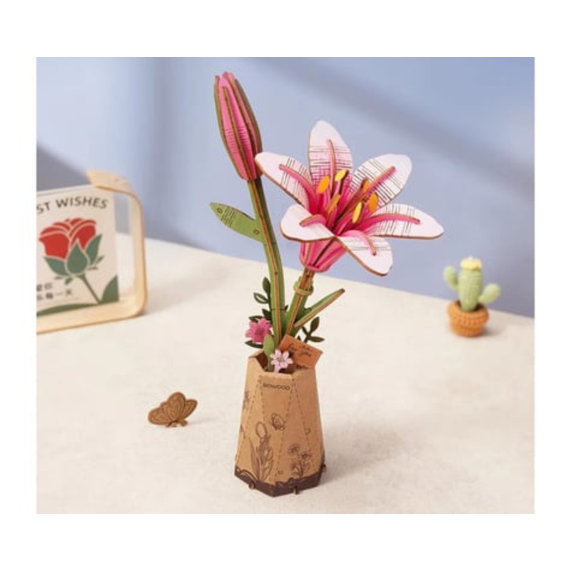 Pink Lily - 3D Miniature Scene