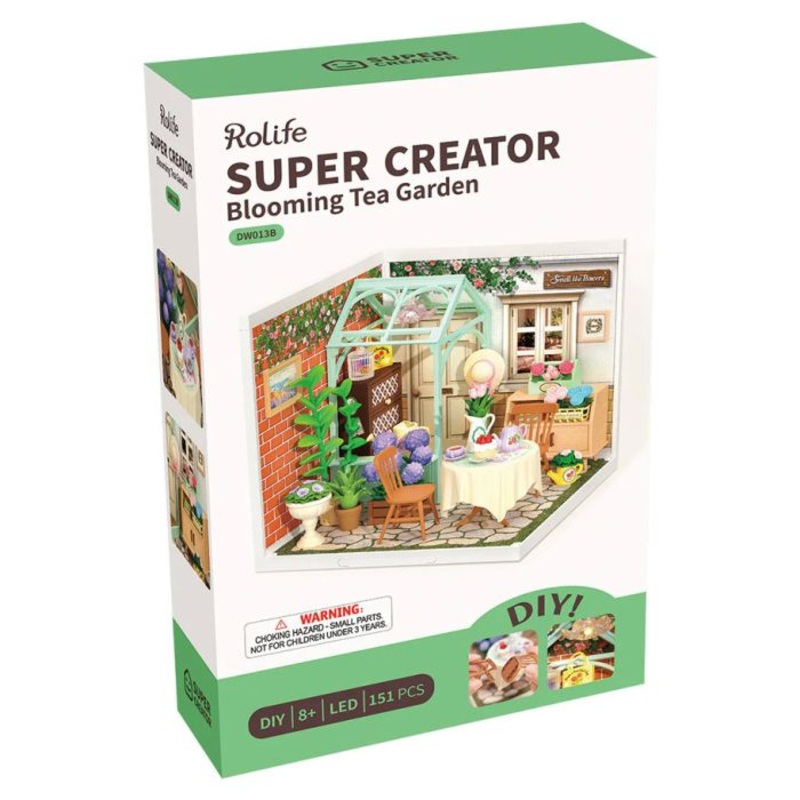 Blooming Tea Garden - 3D Miniature Scene