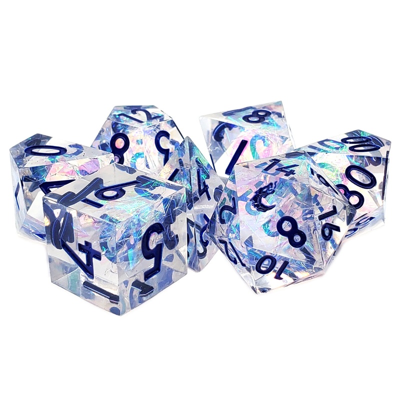 Sharp Edged Dice - Crystal Ice