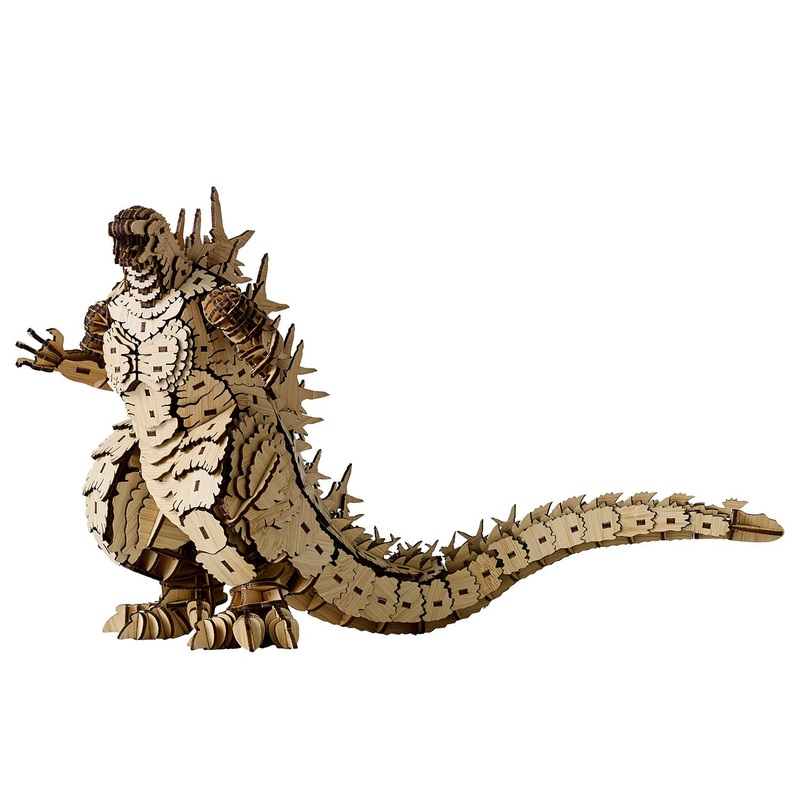 Wa-gu-mi Godzilla -1.0 3D Bamboo Wooden Puzzle