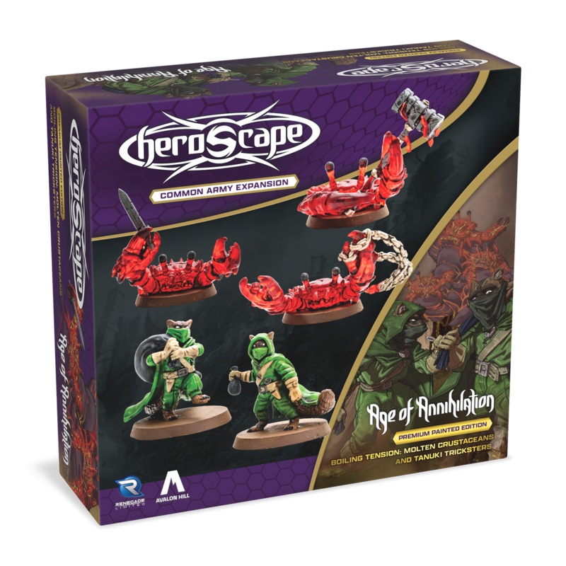 Heroscape: Molten Crustaceans & Tanuki Tricksters Common Army Expansion Painted Edition - Wave 6