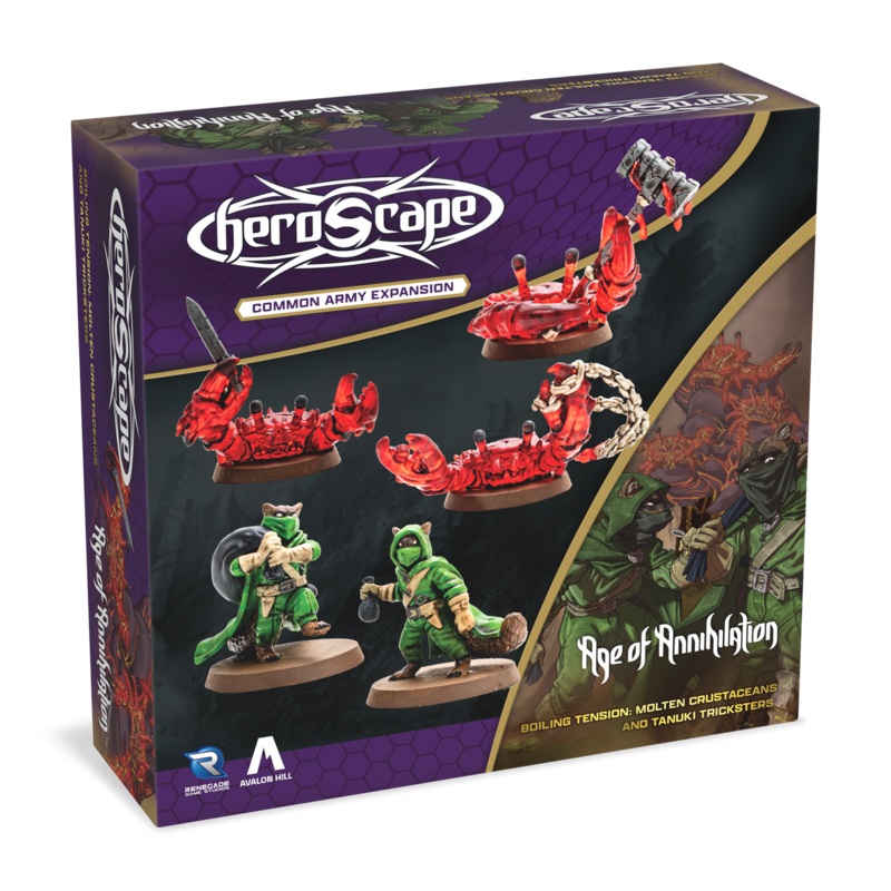 Heroscape: Molten Crustaceans & Tanuki Tricksters Common Army Expansion - Wave 6