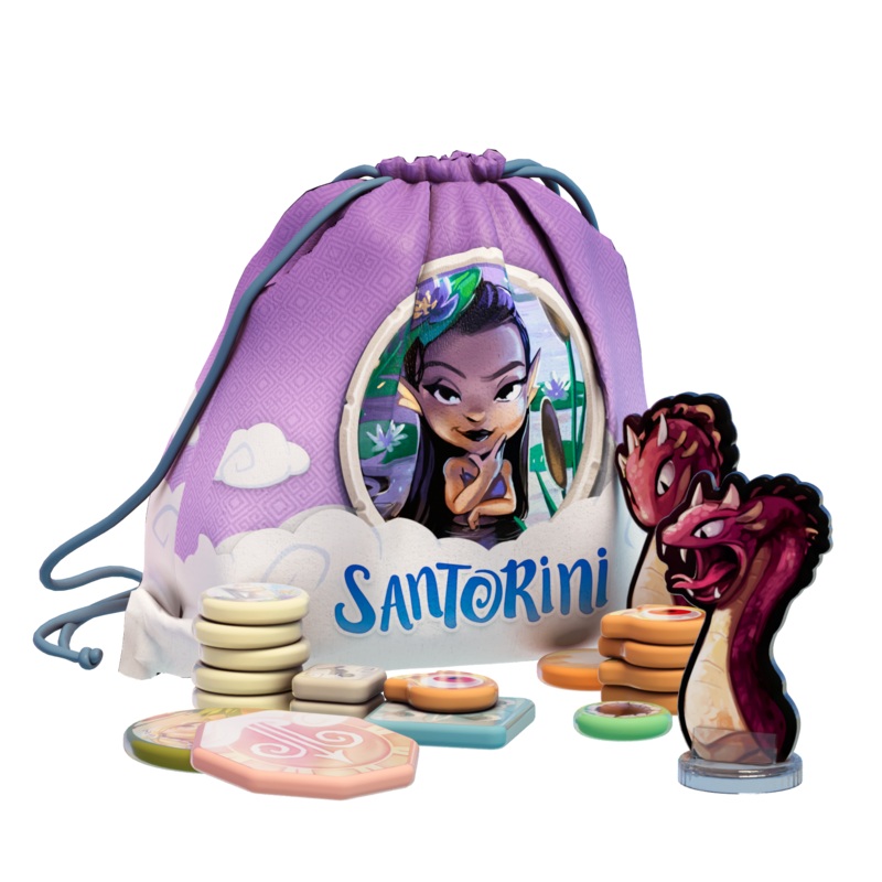 Santorini - Pantheon Edition Acrylic Tokens