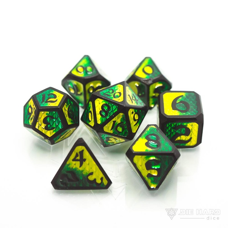 Die Hard 7-Dice Set - Drakona Embers Bacu