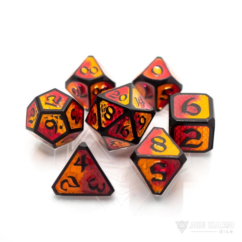 Die Hard 7-Dice Set - Drakona Embers Nali
