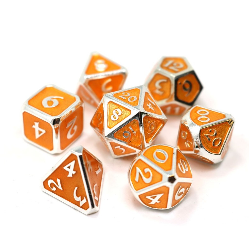Die Hard 7-Dice Set - Mythica Platinum Citrine