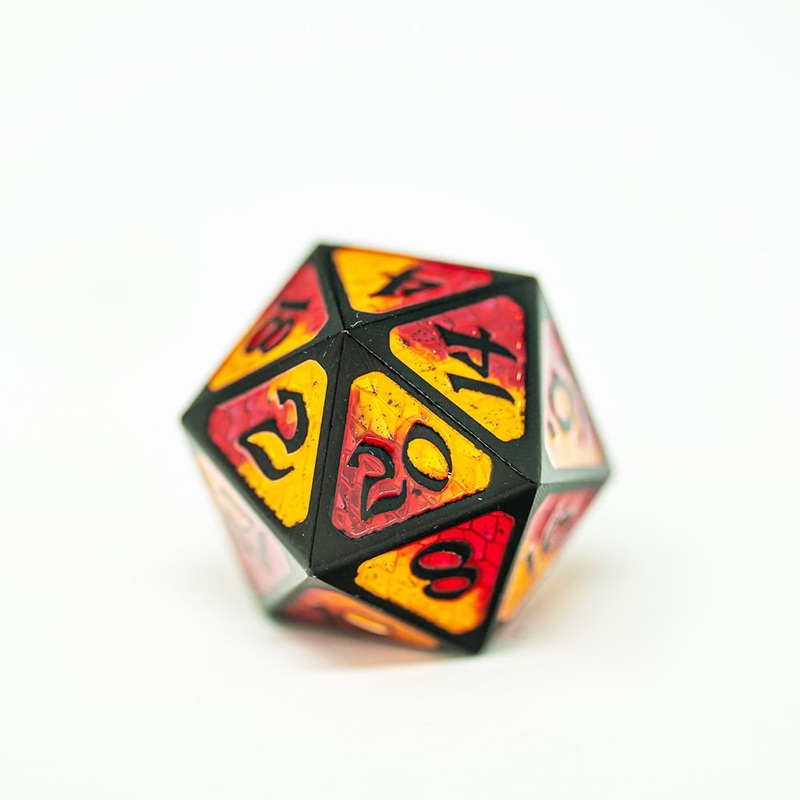 Die Hard Dice D20 25mm - Drakona Embers Nali