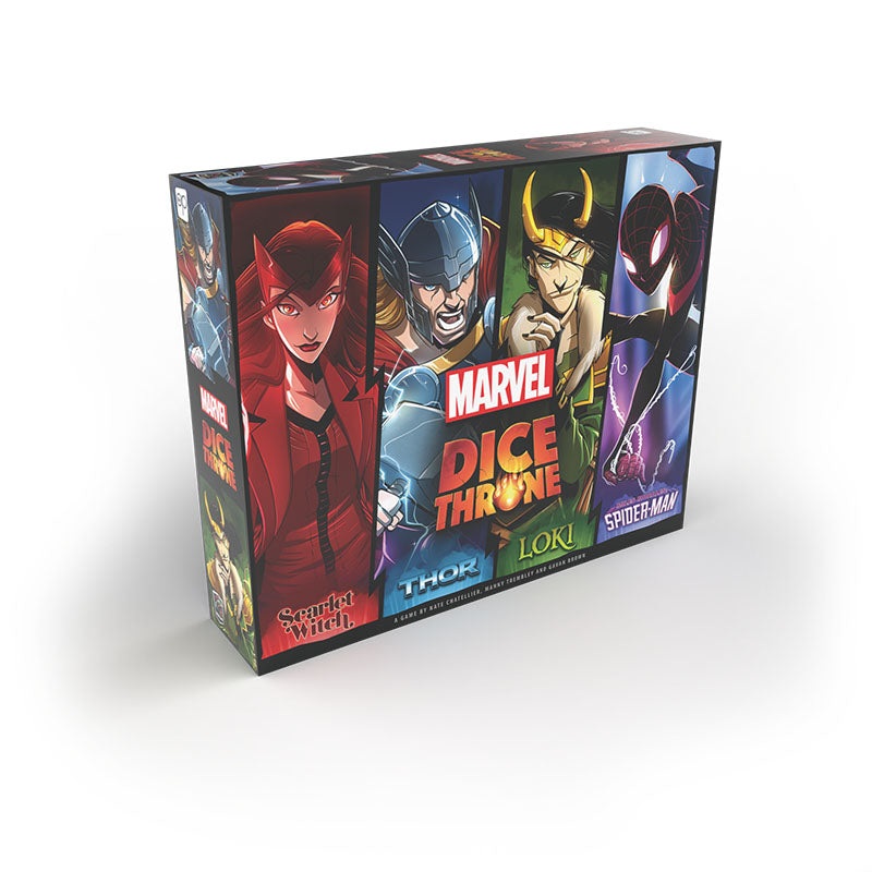 Dice Throne: Marvel - 4 Hero Box - Scarlet Witch, Thor, Loki, Spider-Man