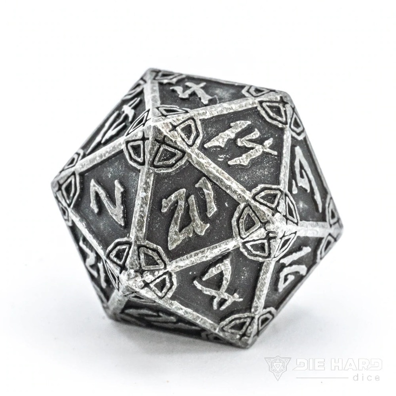 Die Hard Dice D20 25mm - Dark Iron Hexbreaker