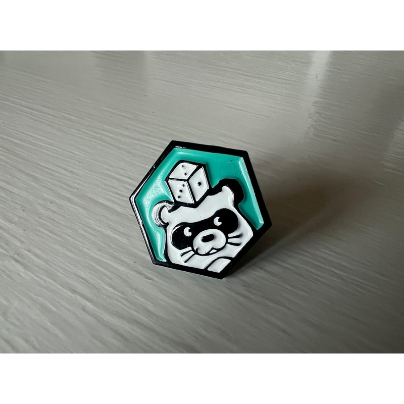 Tanuki Merch - Tanuki Head Enamel Pin