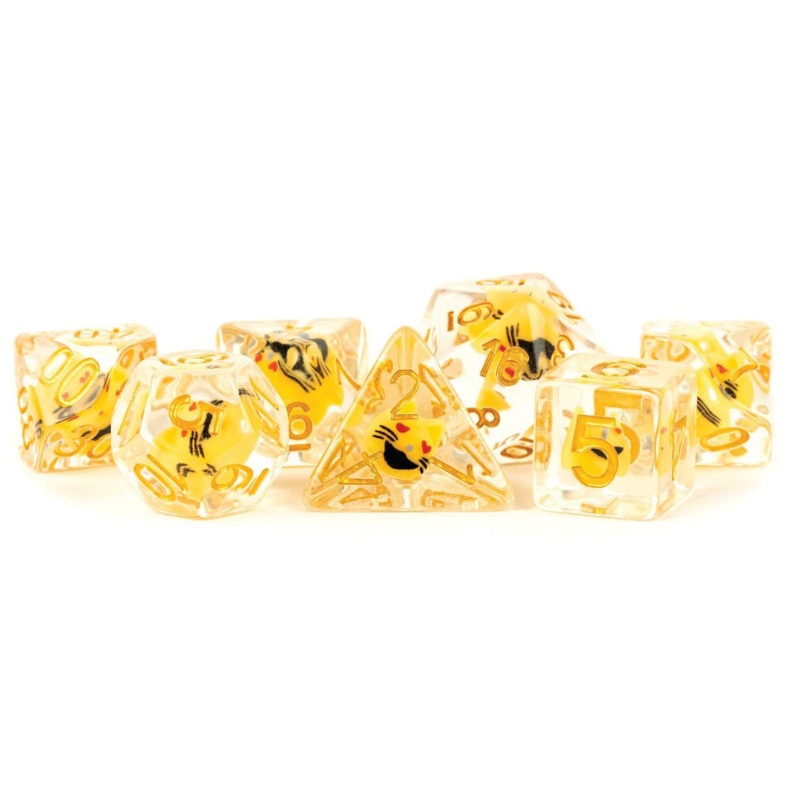 16mm Resin Poly Cat Dice Set (7)