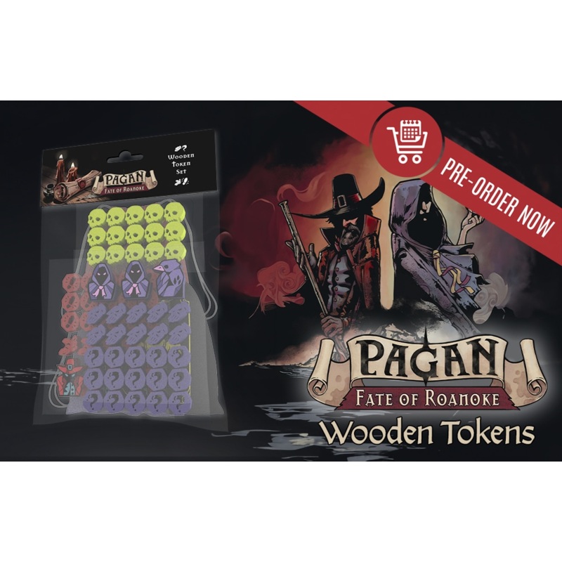 Pagan: The Fate of Roanoke - Wooden Token Set
