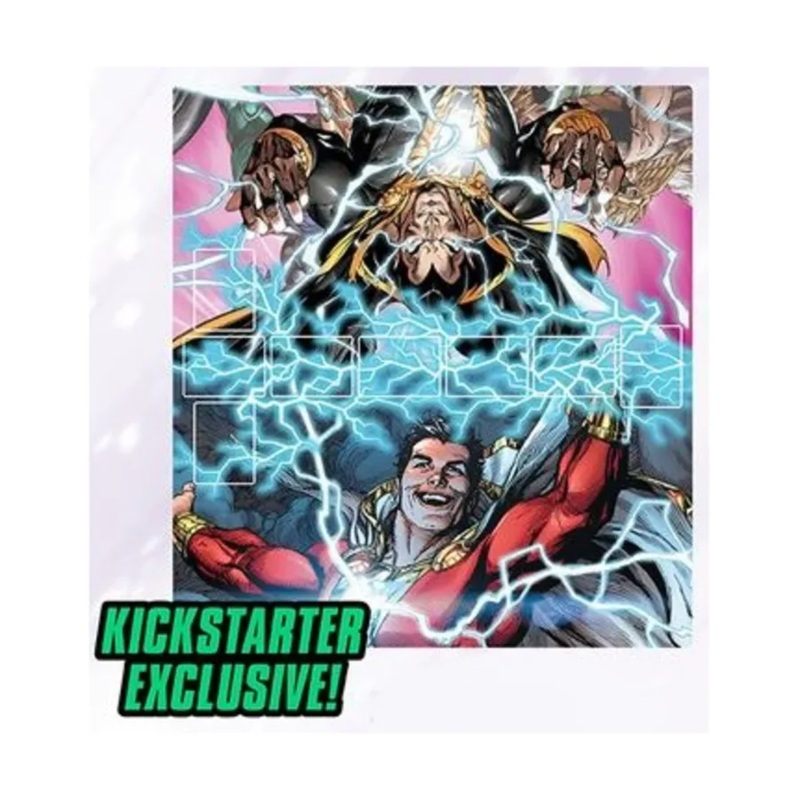 DC Comics Deck-Building Game: Rivals  Shazam! vs. Black Adam Playmat (Kickstarter Exclusive) (Copy)