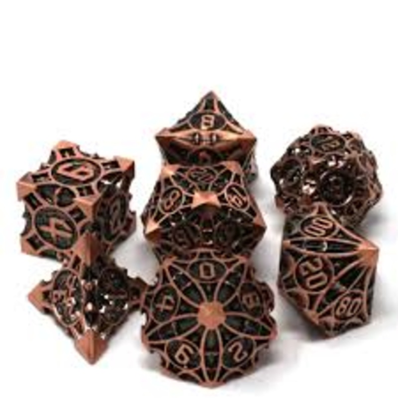 Die Hard  7-Dice Set - Conduit Copper