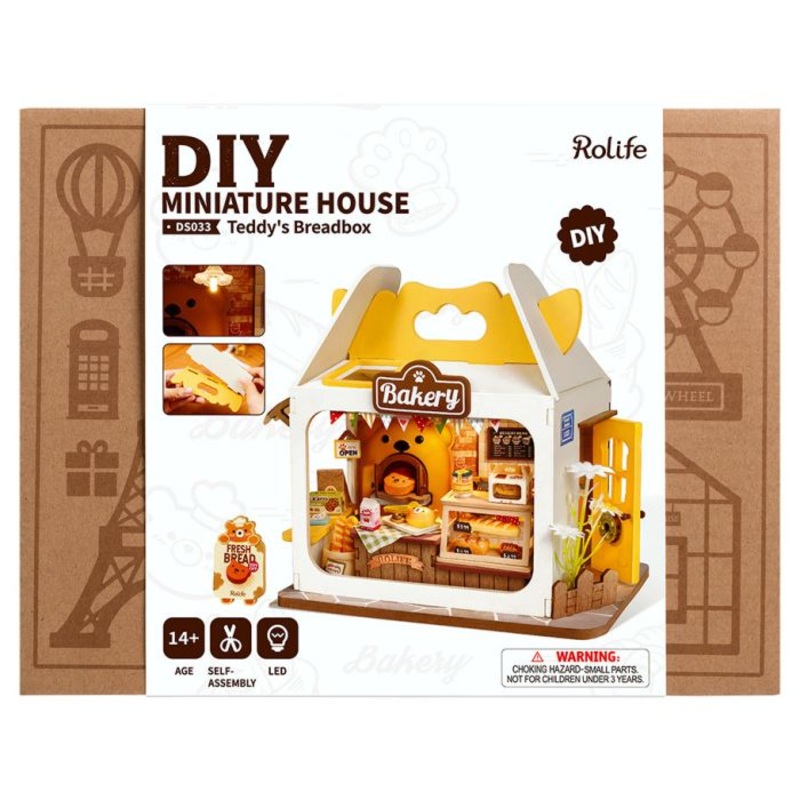 Teddy's Breadbox - 3D Miniature Scene