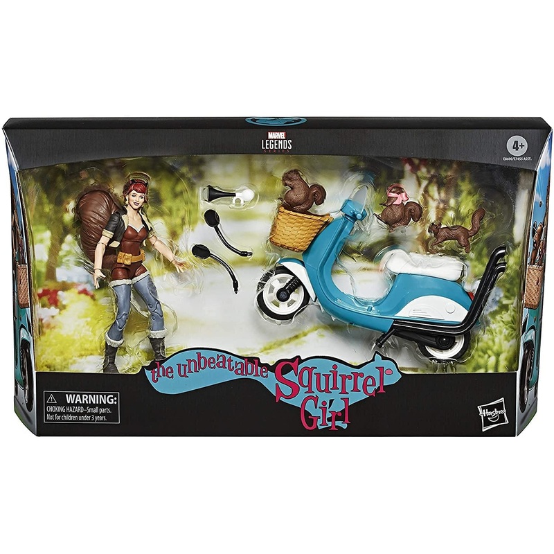 (Box is not Fresh) Marvel Legends Series 6-inch Collectible Action Figure Unbeatable Squirrel Girl Toy, Premium Design, Includes Vehicle and Accessories
