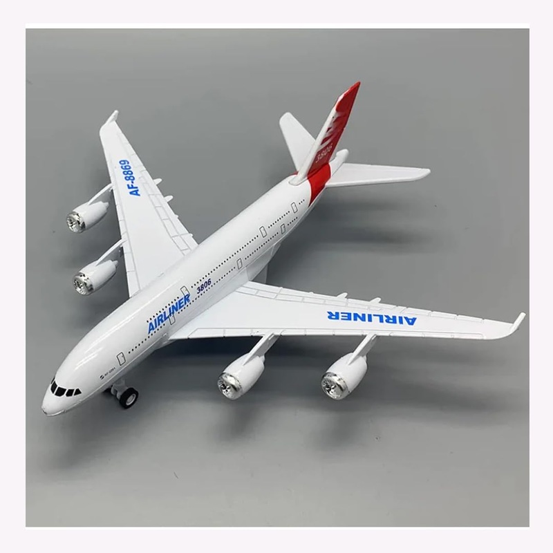 Breatoi! Aeroplane Scale Model: Airlinner Pull Back Model Plane Toy (Colours May Assorted)