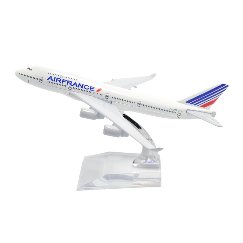 Collectible 1:400 Scale Aircraft Models Airplane - Air France B747-400 (16 cm)