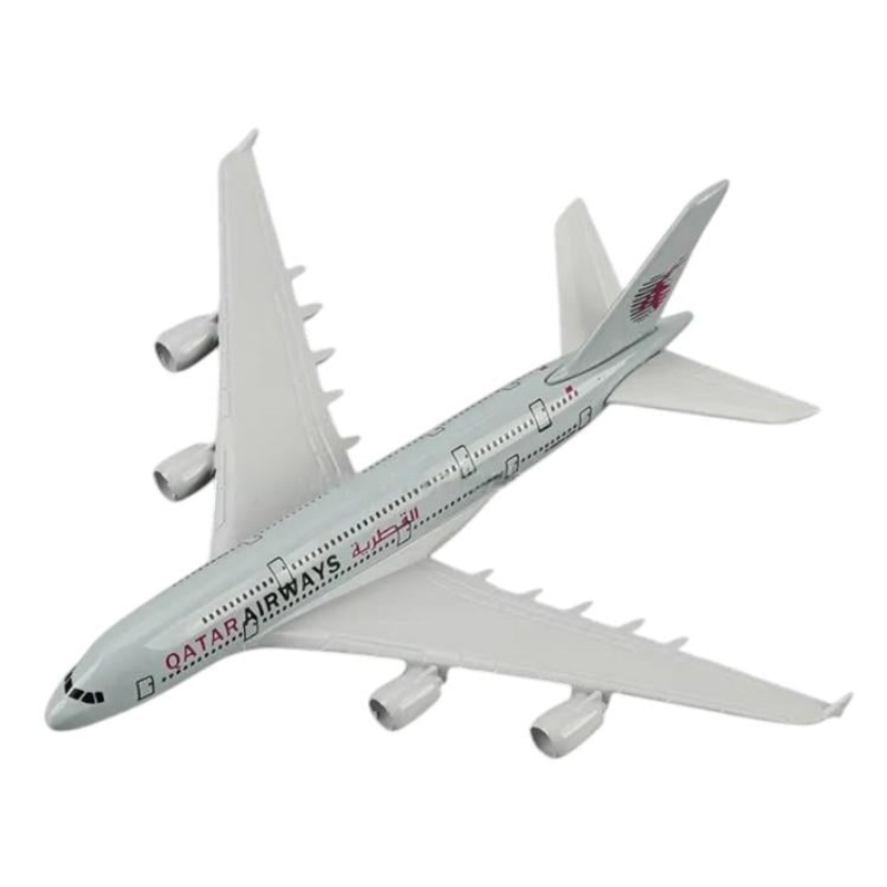 Collectible 1:400 Scale Aircraft Models Airplane -  Qatar Airways Airbus A380 (16 cm)