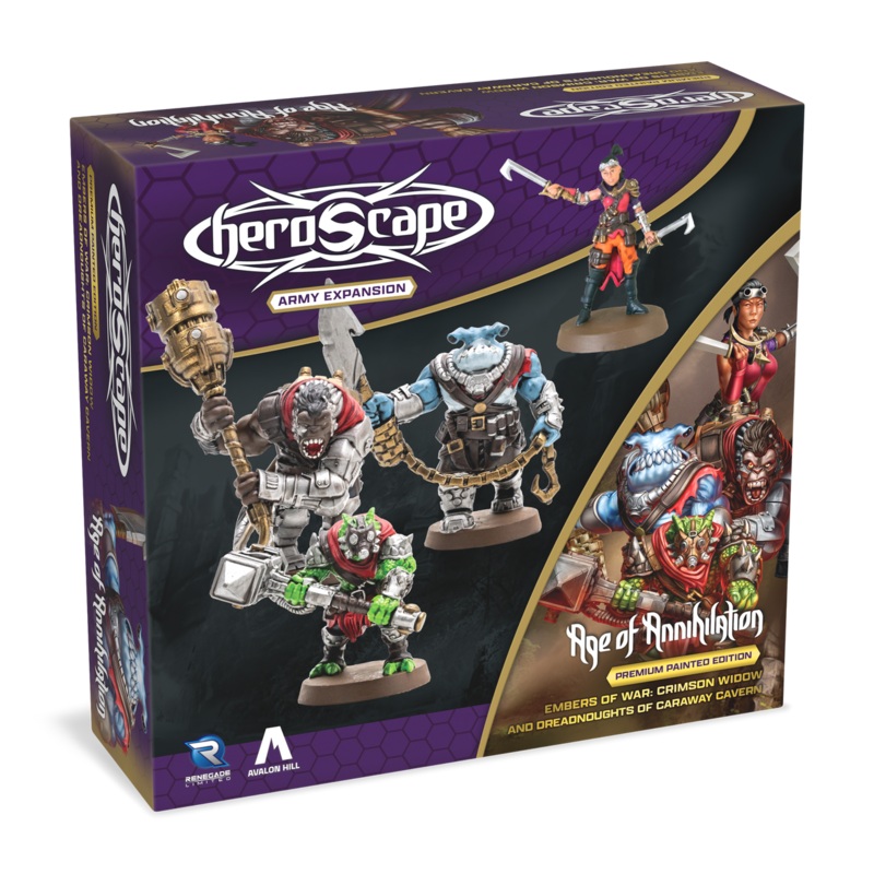 Heroscape: Crimson Widow & Dreadnoughts of Caraway Cavern Army Expansion Painted Edition - Wave 7