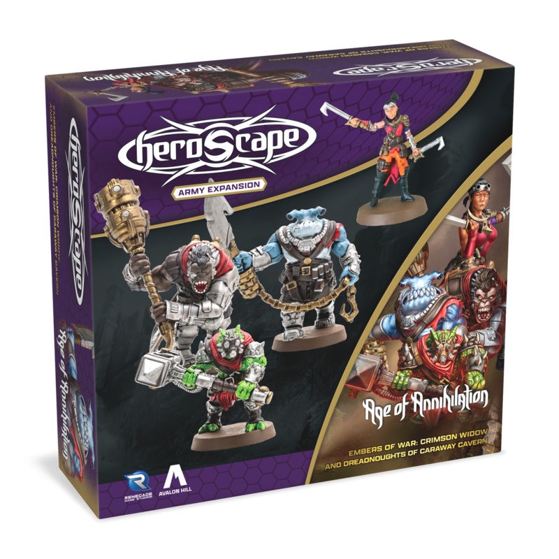 Heroscape: Crimson Widow & Dreadnoughts of Caraway Cavern Army Expansion - Wave 7