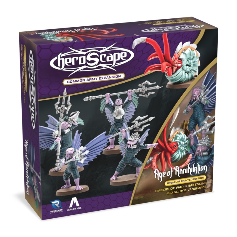 Heroscape: Krakenling & Gelryie Vanguards Common Army Expansion Painted Edition - Wave 7