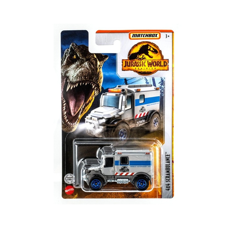 Matchbox Jurassic World Dominion 4x4 Scrambulance GREY
