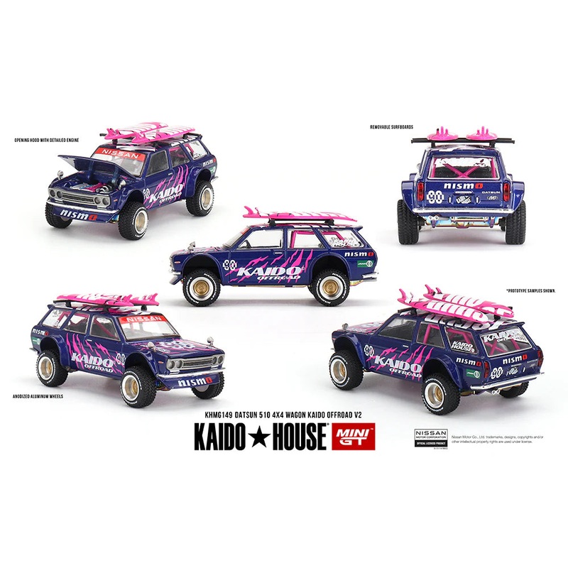 Mini GT  Kaido House Datsun 510 44 Wagon Kaido Offroad V2