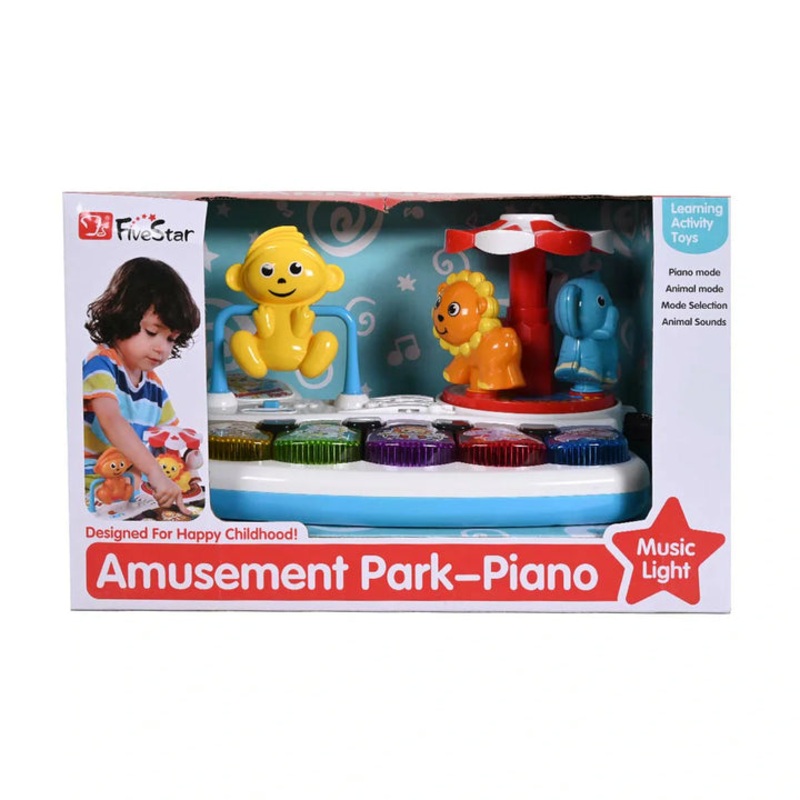 Baby Musical Toys Animal Amusement Park with Light, Kids Baby Toddler Piano Keyboard, Educational Learning Toy