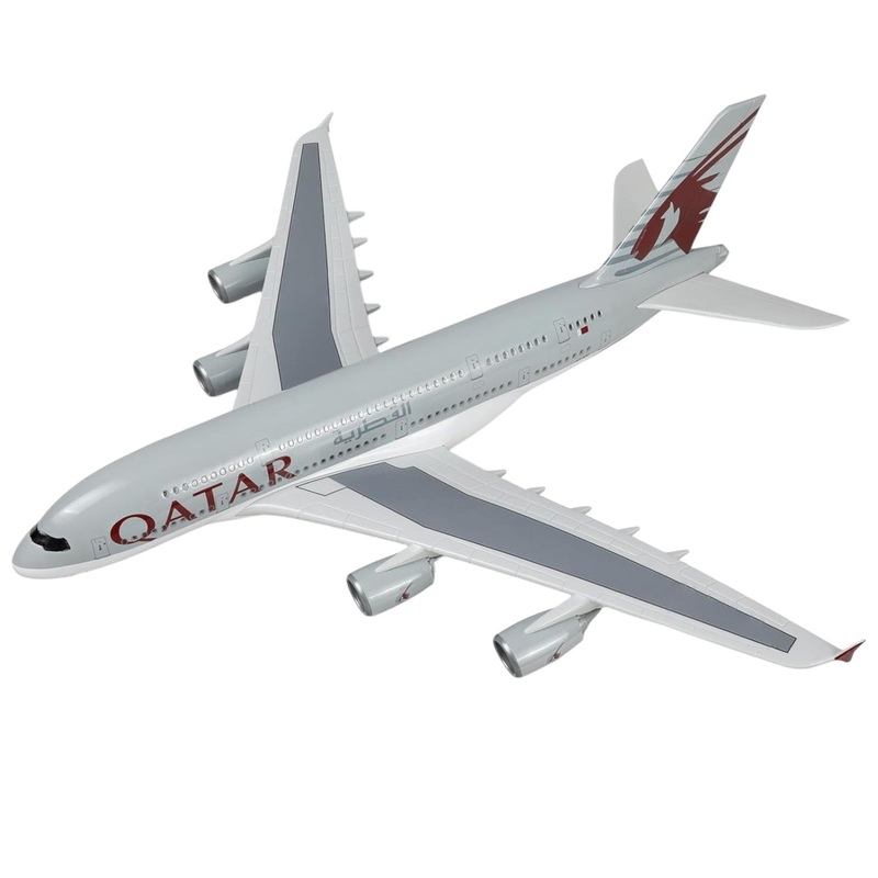 Diecast Aeroplane Display Display Model Airplane : A380 Qatar Airways 46 cm