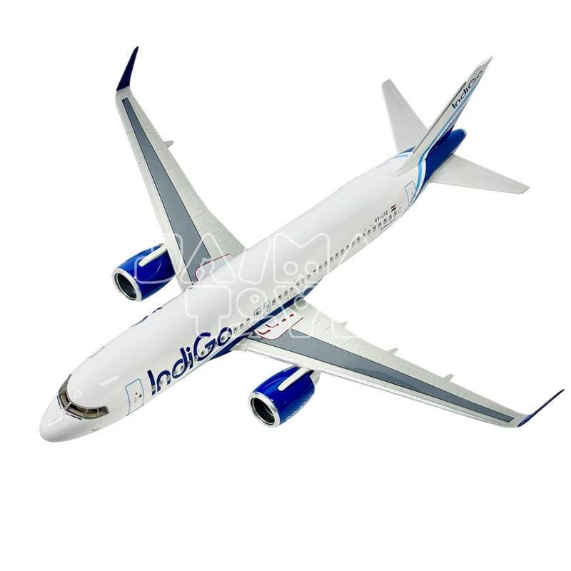 Diecast Aeroplane Display Display Model Airplane: Indigo A320 46 cm