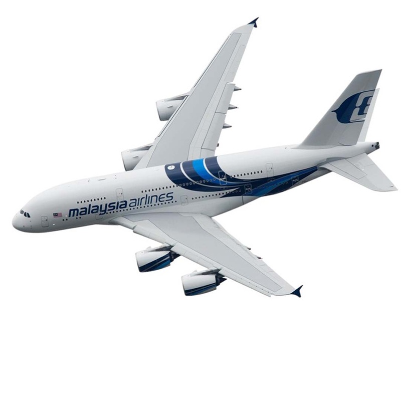 Diecast Aeroplane Display Display Model Airplane : Malaysia Airlines A380 46 cm