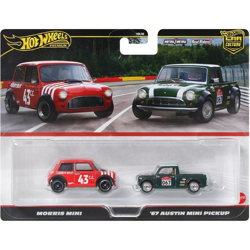 Hot Wheels Premium Car Culture Morris Mini & '67 Austin Mini