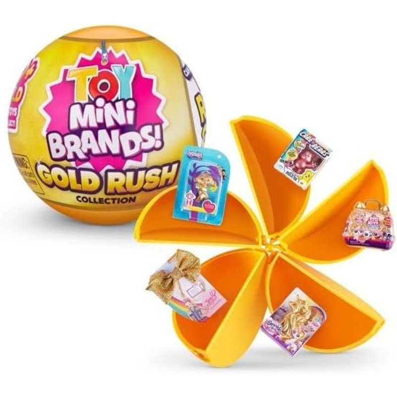 Mini Brands Rush Limited Edition Toys Mystery Capsule Real Collectible Toy, Rose Gold