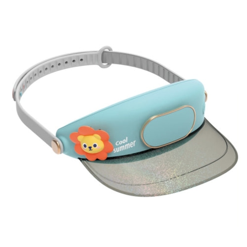 Bladeless Fan Hat  Cool, Cute & USB Powered - Sun Lion
