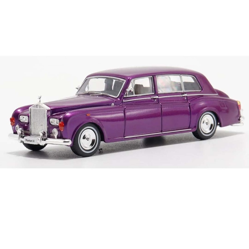 DOT x DCM 1/64 Scale Rolls-Royce Phantom VI Purple  Premium Diecast Car Model Collectible