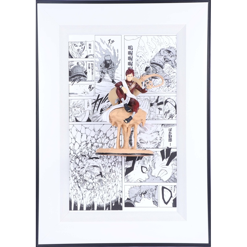Gaara 3D 70x50 Naruto Wall Decorative Frame  Iconic Sand Shinobi Ornament for Anime-Themed Spaces