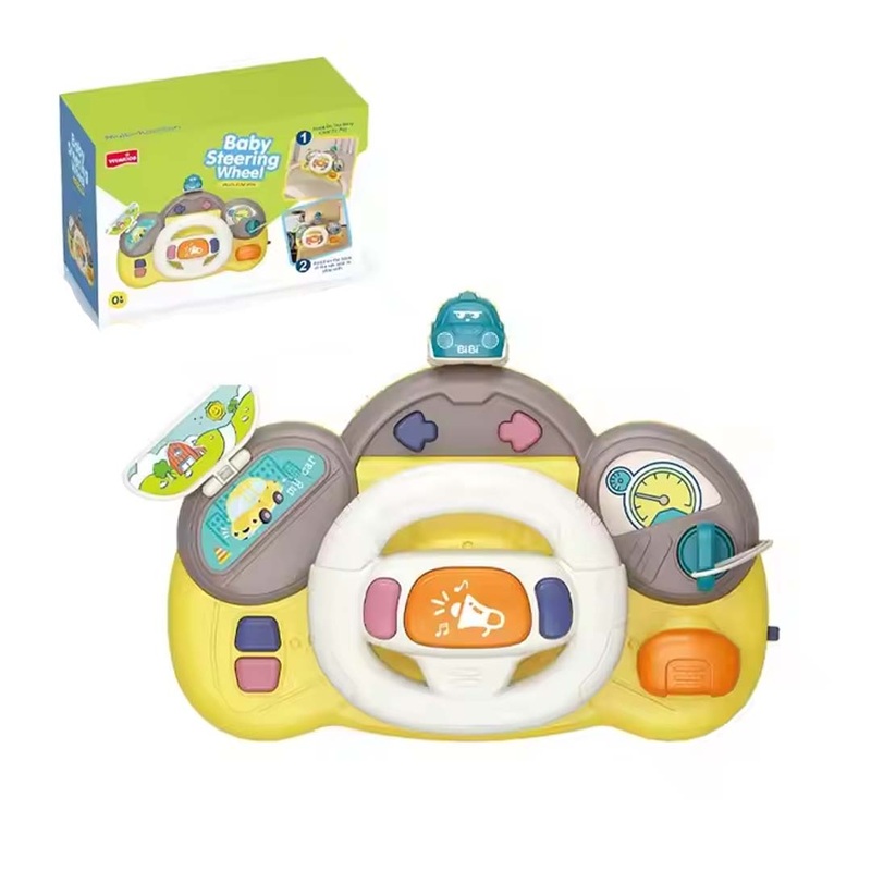 Intelligent Infant Musical Steering Wheel Toy  Multi-Functional Early Learning Driving Toy for Babies & Toddlers