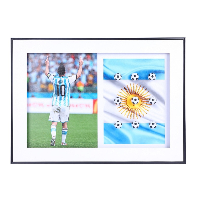 Lionel Messi 80x60 Premium Decorative Wall Frame  A Tribute to Football Royalty