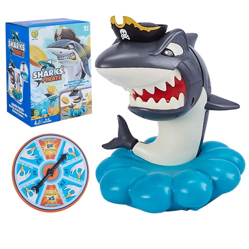 Pop-Up Shark Game  Fun Pirate Surprise Toy for Kids