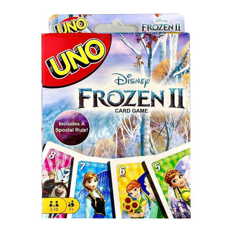 UNO Frozen II Fun Card Game for Kids and Adults